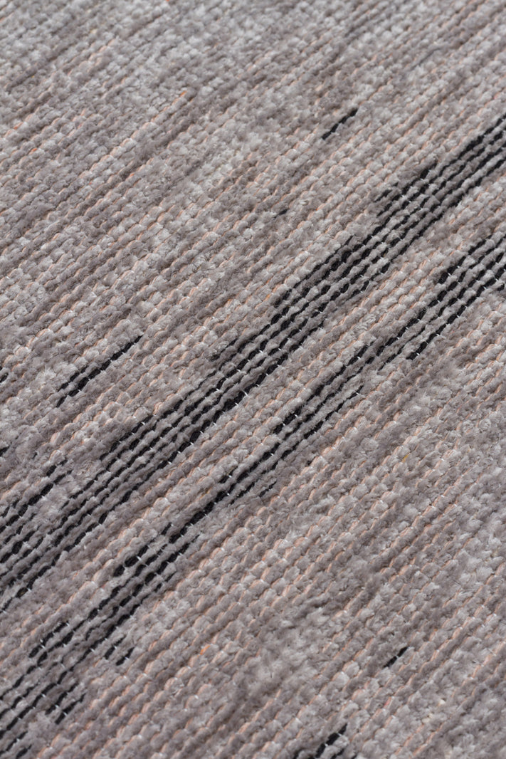Liza LIZ 05 Gri XW- Düz Pamuk Dokulu Kilim Kaymaz Tabanlı, Yıkanabilir, Uzun Ömürlü Kilim